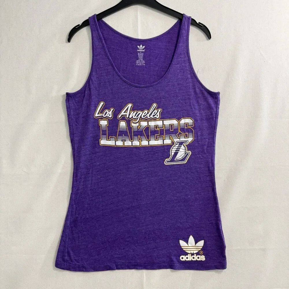 Adidas LA Lakers Womens Size Medium Sleeveless Tank Top Ladies Purple